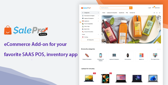 eCommerce add-on for SalePro POS SAAS